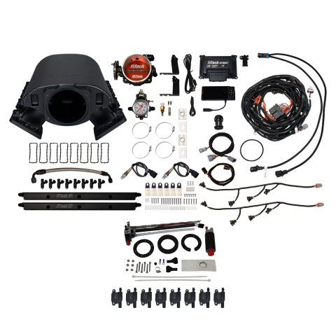 FiTech Ultimate Rebel LS 750 HP EFI Fuel Injection Systems 78691 System, Rebel, HP, Cathedral Port, 102mm, In-Tank Pump, LS3 Coils, 55 Lb., EV1, With Transmission Controller, Kit