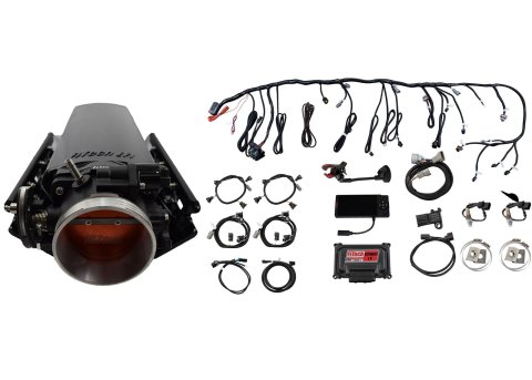 FiTech Ultimate LS 1,000 HP EFI Fuel Injection Systems 70033 System, EFI, HP, Long Runner Cathedral Port, LS1/LS2/LS6, With Transmission Controller, Kit thumbnail 1