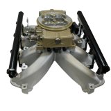 FiTech Ultimate Retro LS EFI 750 HP Fuel Injection Systems 37006 Port Classic Gold System With Cast LS1 Intake thumbnail 2