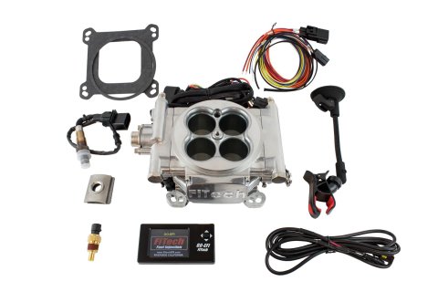 FiTech Go EFI 4 600 HP Self-Tuning Fuel Injection Systems 30001 System, 600HP Self-Tuning, Throttle Body, Tumble Polished,Kit thumbnail 4