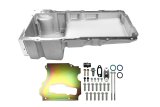 FiTech Plus LS Swap Oil Pans 130001 Pan, Engine Swap, Standard Profile, Cast Aluminum, Satin, 6.00 Quart Capacity, 4.25 in. Stroke Clearance, Chevy, LS, V8, Each thumbnail 1