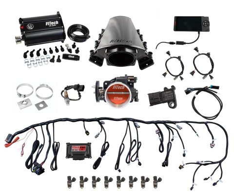 FiTech Ultimate LS EFI 500 HP Fuel Injection Systems with Force 75215 System, LS, HP, Multi-port, LS7 Square Port Heads, Fuel, Fuel, Kit