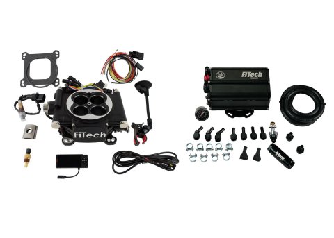 FiTech Go EFI 4 600 HP Self-Tuning Fuel Injection Systems 35502 Systems, Matte Black System With Force Mini Delivery Master Kit thumbnail 2