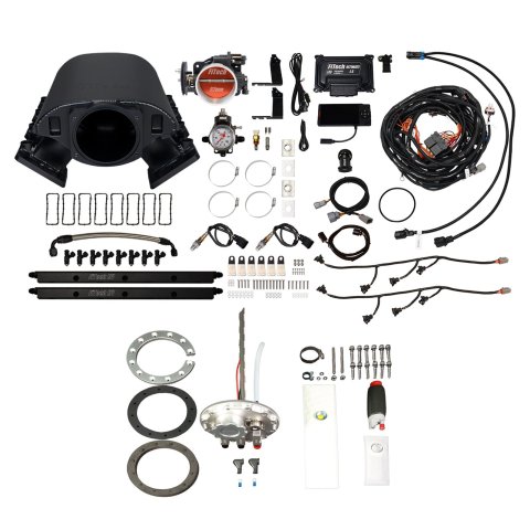FiTech Ultimate Rebel LS 500 HP EFI Fuel Injection Systems 76389 System, Rebel, HP, Cathedral Port, 92mm Throttle Body, In-Tank Pump, 36 Lb., EV1, With Transmission Controller, Kit
