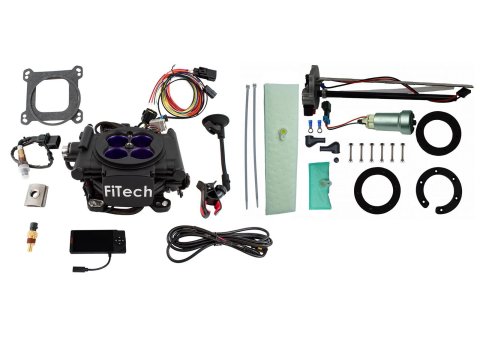 FiTech MeanStreet EFI 800 HP Self-Tuning Fuel Injection Systems with Go In-Tank Modules 36108 Systems, Mean Street Matte Black System With 440 LPH In Tank Master Kit