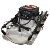 FiTech Go Port EFI Complete Fuel Injection Systems 30202 System, EFI, Offenhauser Intake Manifold, 500 HP Max, Satin Black Throttle Body, Injectors, ECM, 351W Small Block Ford, Kit thumbnail 3