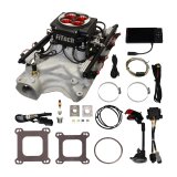 FiTech Go Port EFI Complete Fuel Injection Systems 30202 System, EFI, Offenhauser Intake Manifold, 500 HP Max, Satin Black Throttle Body, Injectors, ECM, 351W Small Block Ford, Kit thumbnail 5