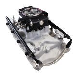 FiTech Ultra Port EFI SBF 351W Systems 30-18-415 Fuel Injection Systems, EFI, Offenhauser VPI, Intake Manifold, Black Throttle Body, ECM, Gasoline, E85, 1000 HP, Ford, 351W, Kit thumbnail 2