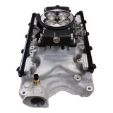 FiTech Ultra Port EFI SBF 351W Systems 30-18-415 Fuel Injection Systems, EFI, Offenhauser VPI, Intake Manifold, Black Throttle Body, ECM, Gasoline, E85, 1000 HP, Ford, 351W, Kit thumbnail 6
