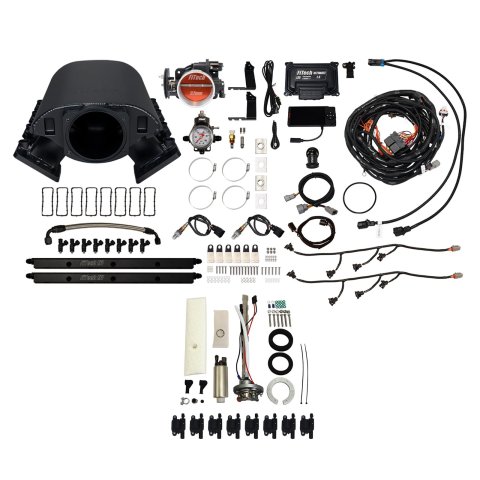 FiTech Ultimate Rebel LS 500 HP EFI Fuel Injection Systems 79789 System, Rebel, HP, Cathedral Port, 92mm, In-Tank Pump, LS3 Coils, 36 Lb., EV1, With Transmission Controller, Kit