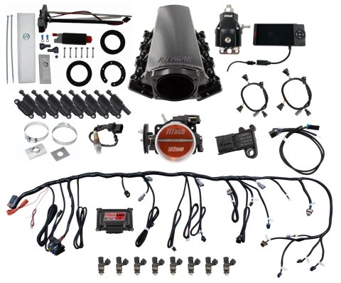 FiTech Ultimate LS EFI 750 HP Fuel Injection Systems 78603 Injection, LS, Master Kit 70003 w/ 50015 In-Tank Module, 54001 regulator, w/ coil pack set