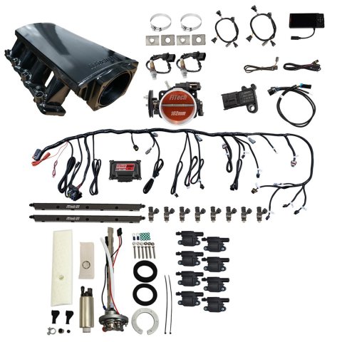 FiTech Ultimate LS 750 HP EFI Short LS3 Port Intake Fuel Injection Master Kits 78713 System With Kit