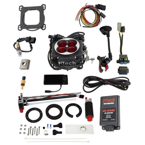 FiTech Go Port EFI Standalone System Fuel In-Tank Pump/Go-Spark Injection Master Kits 96463 With & Spark CDI Box Kit