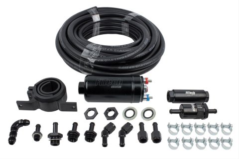 FiTech Fuel Delivery Kits 50001 Kit, EFI In-Line Pump, Frame Mount, 67 gph/255 lph, 40 ft. Hose, Kit thumbnail 1