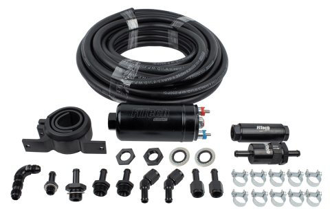 FiTech Fuel Delivery Kits 50001 Kit, EFI In-Line Pump, Frame Mount, 67 gph/255 lph, 40 ft. Hose, Kit thumbnail 2