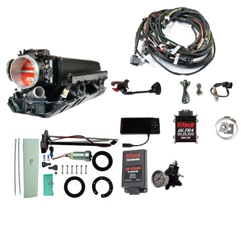 FiTech Ultra Ram EFI 800 HP In-Tank Pump/Regulator/Go-Spark Fuel Injection Master Kits 93632 Chevy Big Block Rectangle Port System With Kit thumbnail 2