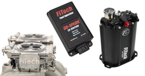 FiTech Go EFI 2x4 625 HP System Force Fuel/Go Spark Fuel Injection Master Kits 93561 System, 2x4, Aluminum Finish, Kit, Delivery System, CDI Box, Kit