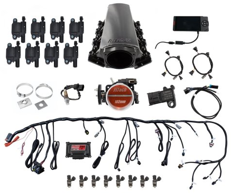 FiTech Ultimate LS EFI 750 HP Fuel Injection Systems 79008 Injection, LS, Tall for LS1/LS2/LS6 - 750hp w/o Trans Control for truck ACC, led coil pack set