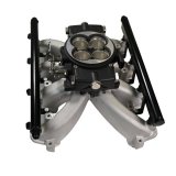 FiTech Ultimate Retro LS EFI 750 HP Fuel Injection Systems 37002 Systems, Port Matte Black System With LS3 Intake thumbnail 1