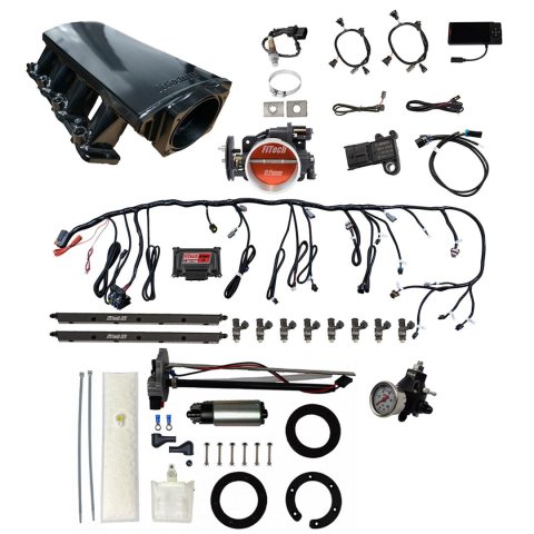 FiTech Ultimate LS 500 HP EFI Short LS3 Port Intake Fuel Injection Master Kits 76411 System With Kit