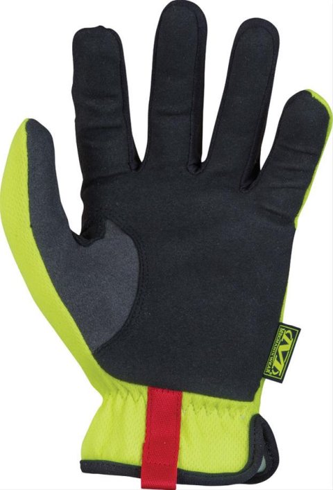 Mechanix Wear FastFit Gloves SFF-91-008 Shop Gloves, FastFit, One Layer, Synthetic Leather/TrekDry®, Black/Yellow Fluorescent, Small, Pair thumbnail 2