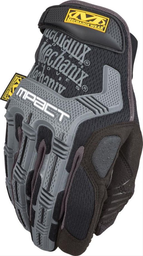 Mechanix Wear M-Pact Gloves MPT-58-012 Gloves, M-Pact, Synthetic Leather, 2-Layer , Black/Gray, 2X-Large, Pair thumbnail 3