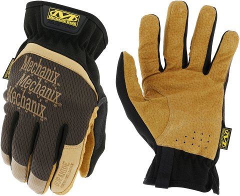Mechanix Wear FastFit Durahide Work Gloves LFF-75-011 Gloves, Wear, FastFit, Durahide, Leather Gloves, X-Large, Tan/Brown, Black, Pair thumbnail 3