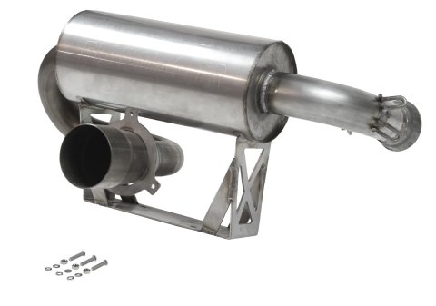 XDR Performance Slip-On Muffler Systems 7204 Muffler, XDR, Can-Am, Stainless, Natural, Round, Slip-On, Each thumbnail 1