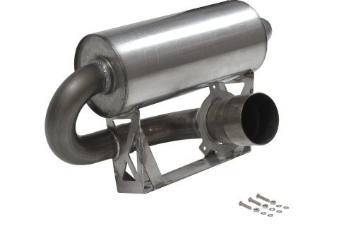 XDR Performance Slip-On Muffler Systems 7204 Muffler, XDR, Can-Am, Stainless, Natural, Round, Slip-On, Each thumbnail 2