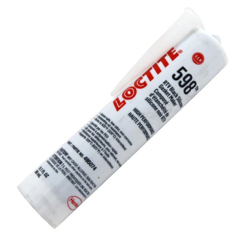Loctite RTV 598 Black Silicone Gasket Maker Caulk Gun Cartridges 495074 Cartridge, Maker, -75 To 625 degrees F Temperature Range, Black, Sensor Safe, 300 ml, Each thumbnail 1