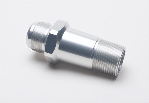 CSR NPT to AN Adapters 909AN12 Fitting, Adapter, NPT, Straight, Aluminum, Clear Anodized, -12 AN, 3/4 in. NPT, Each thumbnail 2