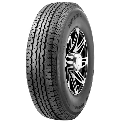 Maxxis M8008 ST Plus Radial Trailer Tires 225/75-15 Tires, Plus, 225/75-15, Radial, Blackwall, 8 Ply Rated, 2,540 lbs Max Load, Each thumbnail 1