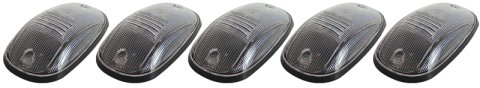 Pacer Performance Hi-Five Cab Lights 20-246C Roof Lights, Dodge, Clear Lens, Amber Bulbs, Set of 5 thumbnail 2