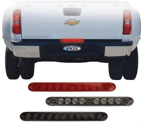 Pacer Performance Outback F5 LED Rigid Tailgate Lights 20-803 Third Brake Light, Ridged Light Bar, LED, Three Colors, Amber, Clear, Red, 60 in., Universal, Each thumbnail 1