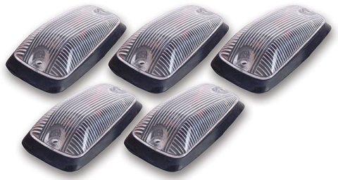 Pacer Performance Hi-Five Cab Lights 20-220C Roof Lights, Chevy, GMC, Pickup, Clear Lens, Set of 5 thumbnail 2
