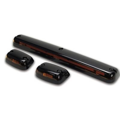 Pacer Performance Hi-Five Cab Lights 20-265 Roof Lights, Chevy/GMC, Amber Lens, LED Bulbs, Set of 3 thumbnail 1