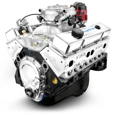 BluePrint Engines GM 350 C.I.D. 390 HP Dressed Long Block Crate BP3505CTF Engine, Longblock, C.I. Fuel Injection, HP, 410 TQ, New Block, Aluminum Heads, Chevy, Small Block, Each thumbnail 2