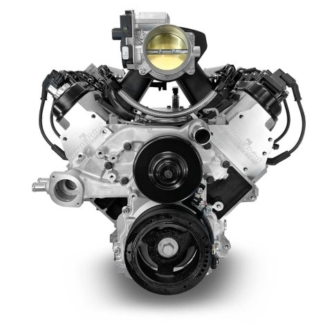BluePrint Engines Pro Series Chevy LS 427 C.I.D. 605 HP EFI Base Dressed Long Block Crate PSLS4275CTF Engine c.i. GM Style Proseries Iron Block, Fabbed Alum Intake, E Controls thumbnail 3