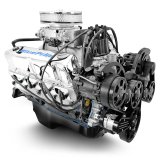BluePrint Engines Ford 347 C.I.D. 415 HP Dressed Stroker Long Block Crate BP3479RCTCKB New BPE standard bore 342, CARBURETOR, BLACK PULLEY KIT, REAR SUMP, / FT LBS thumbnail 2