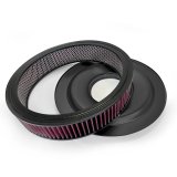 BluePrint Engines Air Cleaners BPP143BK Cleaner 14" Black Cleaner w/ Flat Base - Black thumbnail 1
