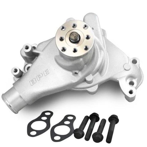 BluePrint Engines Performance Water Pumps BPP67265 Pump, High-Volume, Mechanical, Clockwise Rotation, Aluminum, Satin, Long, Chevy, Each thumbnail 1