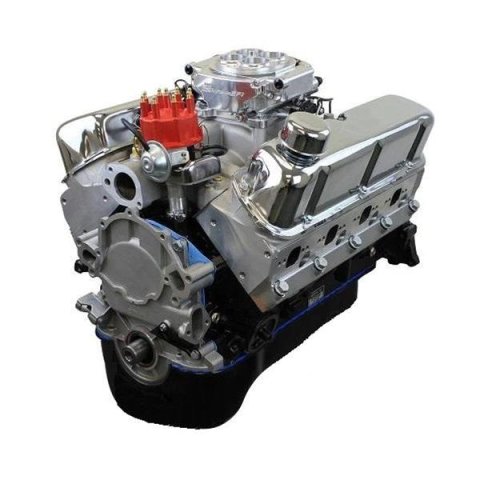 BluePrint Engines Ford 347 C.I.D. 415 HP Dressed Stroker Long Block Crate BP3479CTF Engine, Block, 4-bolt Mains, 10.0:1 Compression, Holley Sniper EFI System, Ford, 5.0L Windsor, Each thumbnail 1