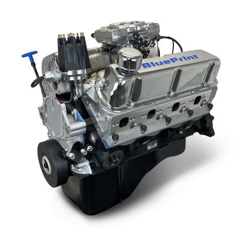 BluePrint Engines Ford 347 C.I.D. 415 HP Dressed Stroker Long Block Crate BP3479CTF Engine, Block, 4-bolt Mains, 10.0:1 Compression, Holley Sniper EFI System, Ford, 5.0L Windsor, Each thumbnail 2