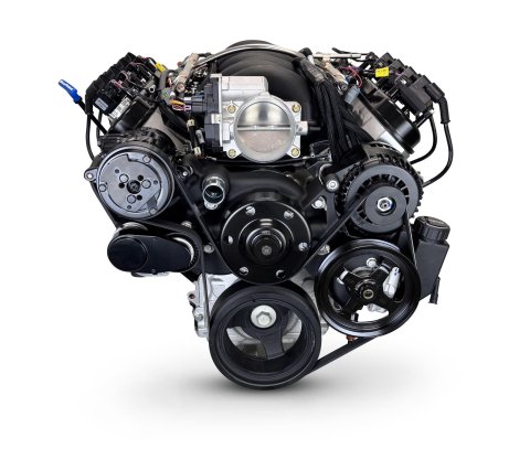 BluePrint Builder Series LS427/605HP Standard Edition EFI Crate Engine and T56 Transmission Combos BLS4273KBT56 427 c.i. LS Iron Block Edition, Fuel Injected, Manual w/ Black Pulley Kit thumbnail 2