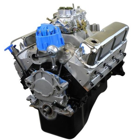 BluePrint Engines Ford 408 C.I.D. 450 HP Stroker Base Crate BPF4089CTC Engine, Base, Remanufactured, Assembled, External Balance, 9.8:1 Compression, Ford, Small Block Windsor, Each thumbnail 1