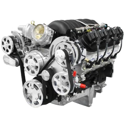 BluePrint Engines Pro Series Chevy LS 376 C.I.D. 530 HP EFI Base Dressed Long Block Crate PSLS3763CTFK Engine, Fully Block, GM C.I.D., Internal Engine Balance, Aluminum Cylinder Heads, Chevy, 6.2L LS, Each thumbnail 3