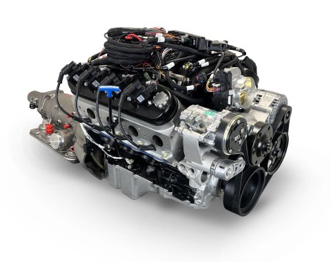 BluePrint Builder Series LS376/530HP Standard Edition EFI Crate Engine and 4L65/70E Trans Combos BLS3763KB4L7 376 c.i. LS Iron Block Edition, Fuel Injected, Automatic Transmission w/ Black Pulley Kit