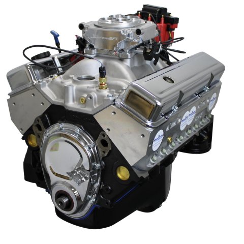 BluePrint Engines GM 383 C.I.D. 436 HP Dressed Stroker Long Blocks with Fuel Injection BP38318CTF1 Crate Engine, Injection, Block, Stroker, HP, 443 TQ, New Block, Aluminum Heads, Chevy, Small Block, Each thumbnail 1