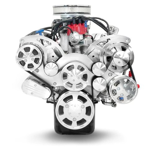 BluePrint Engines Ford 302 C.I.D. 361 HP Dressed Long Block Crate BP302CTCK Engine, Aluminum Heads, Iron Block, 9.4:1 Comp., Hydraulic Roller Cam, 4-Bolt Main, Polished Pulleys, 600 CFM Carb, 5.0L/302, Windsor, Each thumbnail 2