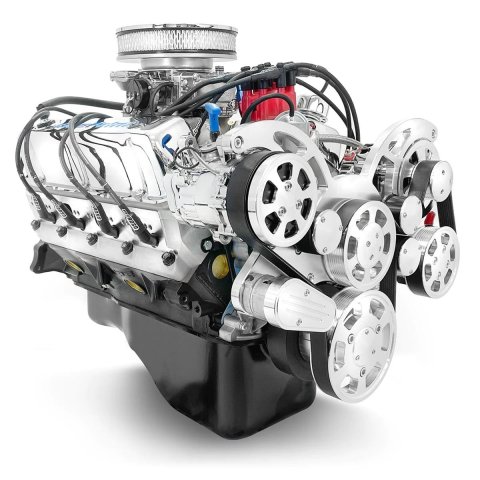 BluePrint Engines Ford 302 C.I.D. 361 HP Dressed Long Block Crate BP302CTCK Engine, Aluminum Heads, Iron Block, 9.4:1 Comp., Hydraulic Roller Cam, 4-Bolt Main, Polished Pulleys, 600 CFM Carb, 5.0L/302, Windsor, Each thumbnail 3